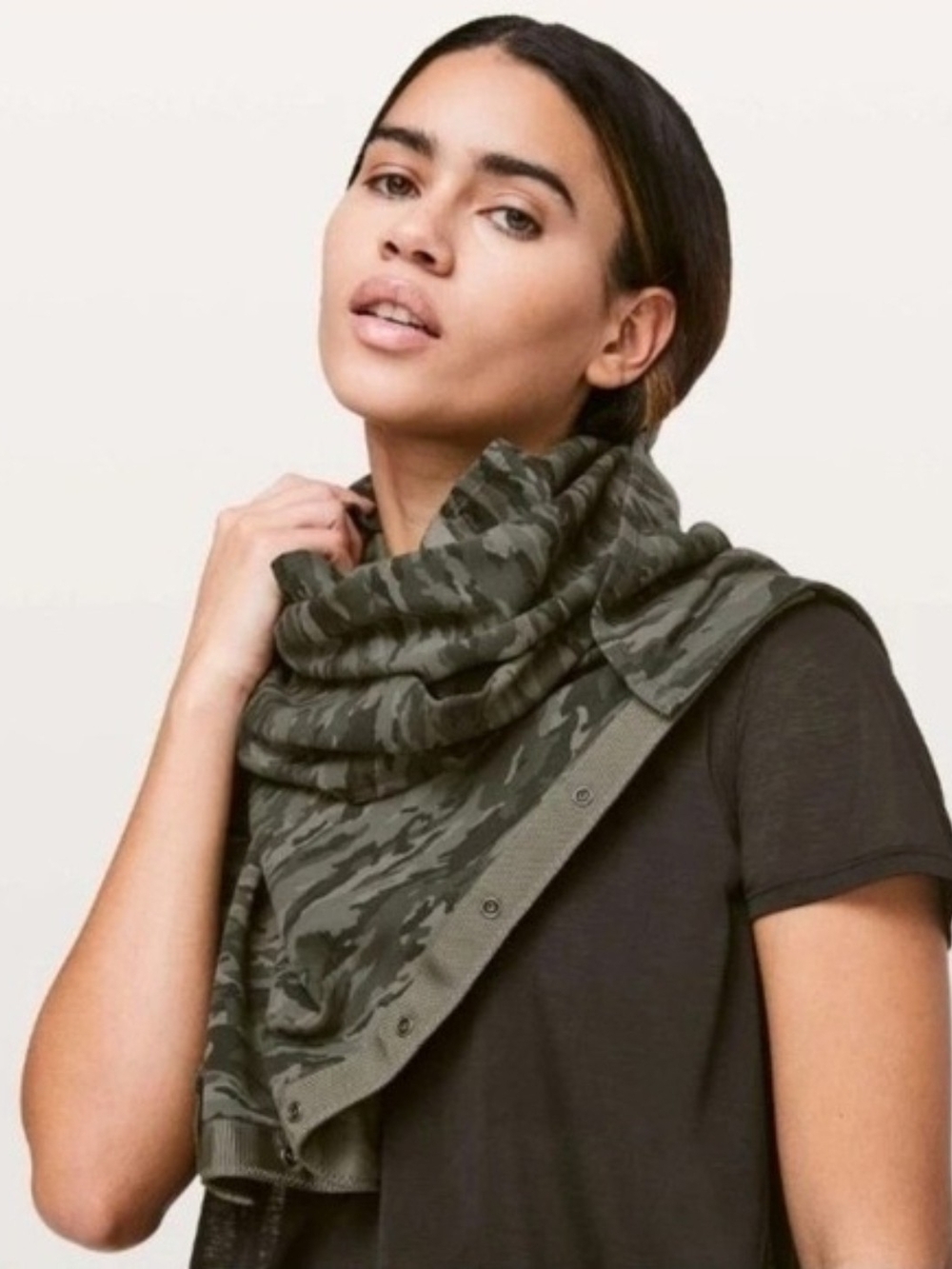 lululemon athletica Olive Camouflage Infinity Scarf
